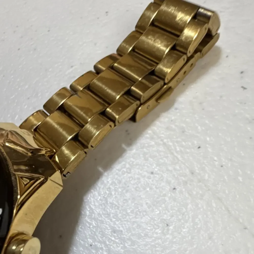Winner TM432 Men's Wristwatch Gold Skeleton Automatic Tachymeter (B18)